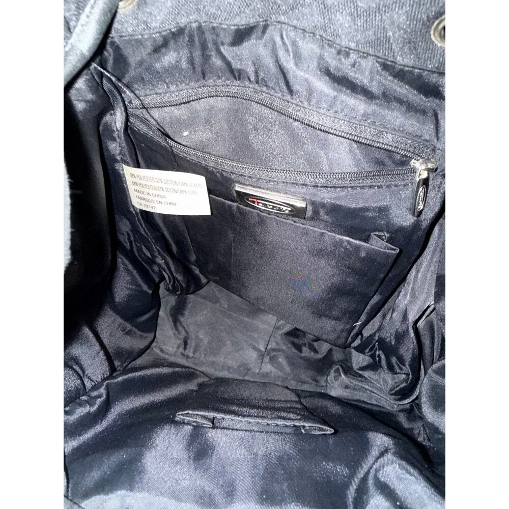 Talbots Black Sigmaute Cloth Backpack EUC